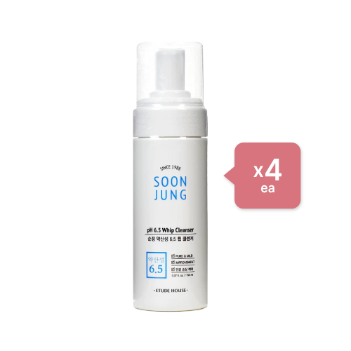 Wholesale Deal ETUDE - Soon Jung pH 6.5 Whip Cleanser 4ea Set | Carsha