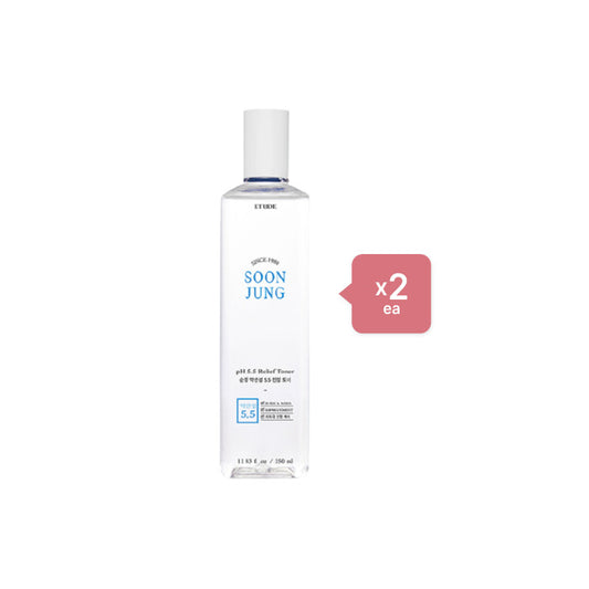 Wholesale Deal ETUDE - Soon Jung PH 5.5 Relief Toner - 350ml 2ea Set | Carsha