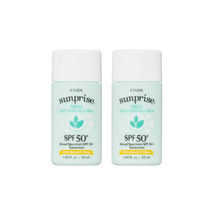 Wholesale Etude - Sunprise Mild Airy Finish Sun Milk SPF50+ - 55ml 2ea Set | Carsha