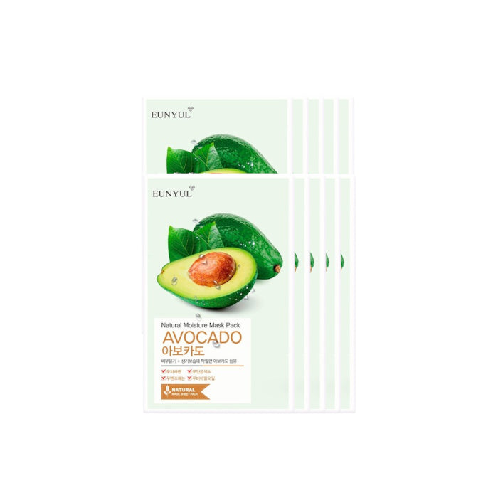 Wholesale EUNYUL - Natural Moisture Mask Pack - Avocado - 10pcs set | Carsha