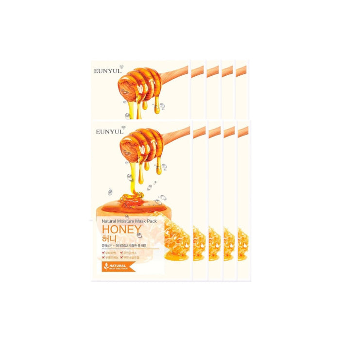 Wholesale EUNYUL - Natural Moisture Mask Pack - Honey - 10pcs set | Carsha