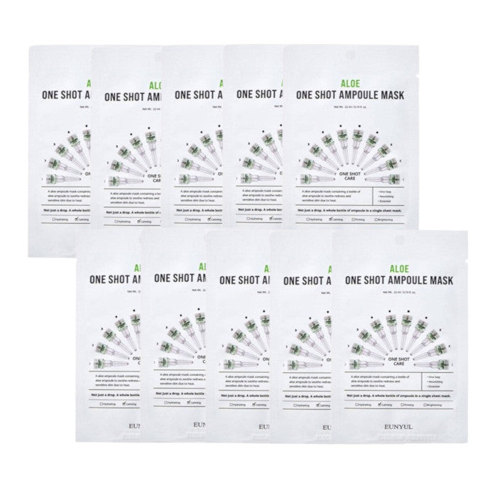Wholesale EUNYUL - One Shot Ampoule Mask - Aloe - 10pcs set | Carsha