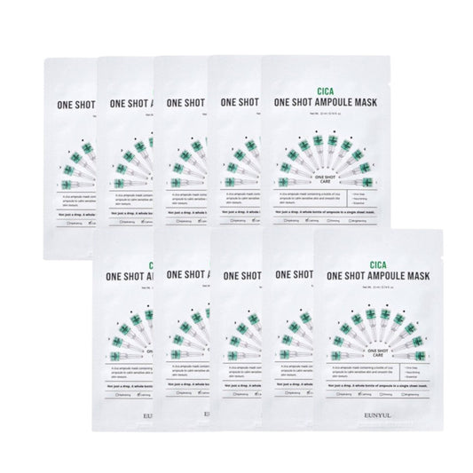 Wholesale EUNYUL - One Shot Ampoule Mask - Cica - 10pcs set | Carsha