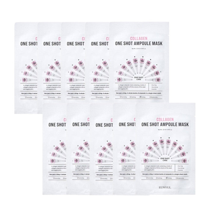 Wholesale EUNYUL - One Shot Ampoule Mask - Collagen - 10pcs set | Carsha