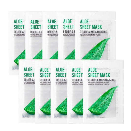 Wholesale EUNYUL - Purity Aloe Sheet Mask - 10pcs set | Carsha