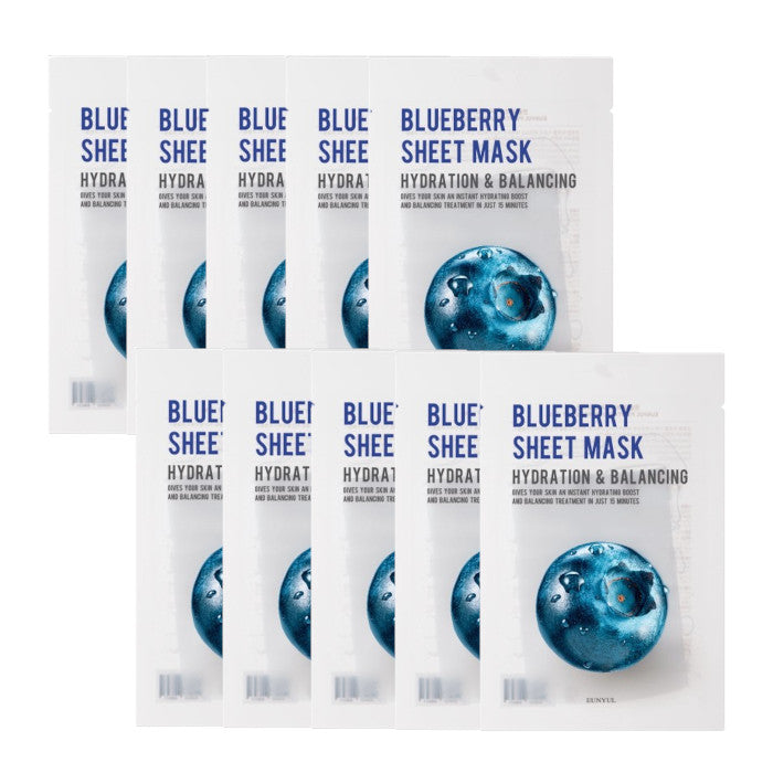 Wholesale EUNYUL - Purity Blueberry Sheet Mask - 10pcs set | Carsha