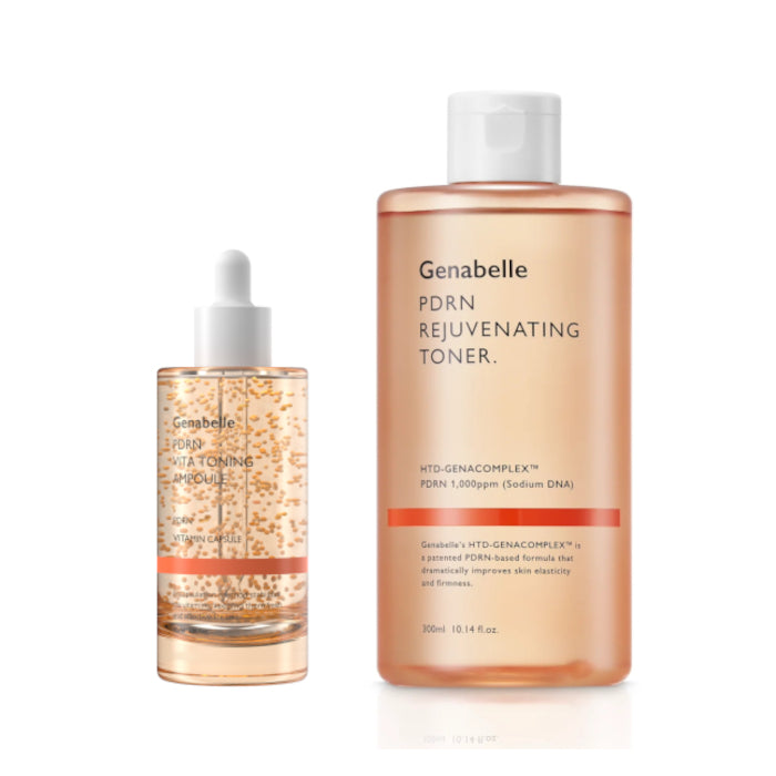Wholesale Genabelle - PDRN VITA Toning Ampoule JUMBO - 70ml & PDRN Rejuvenating Toner - 300ml Set | Carsha