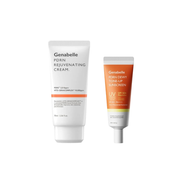 Wholesale Genabelle - PDRN Rejuvenating Cream - 70ml & PDRN Dewy Tone-up Sunscreen SPF50+ PA++++ - 40ml Set | Carsha