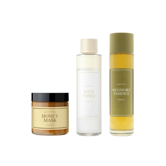 Wholesale I'm From - Honey Mask - 120g 1ea + Mugwort Essence - 160ml 1ea + Rice Toner - 150ml 1ea Set | Carsha