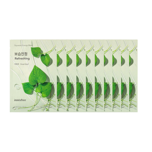 Wholesale innisfree Energy Mask - Heartleaf - 10pcs Set | Carsha