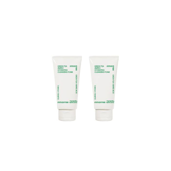 Wholesale innisfree - Green Tea Amino Hydrating Cleansing Foam - 150g 2ea Set | Carsha
