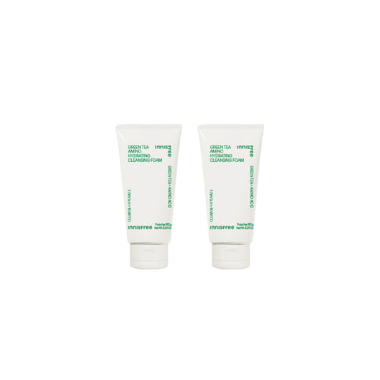 Wholesale innisfree - Green Tea Amino Hydrating Cleansing Foam - 150g 2ea Set | Carsha