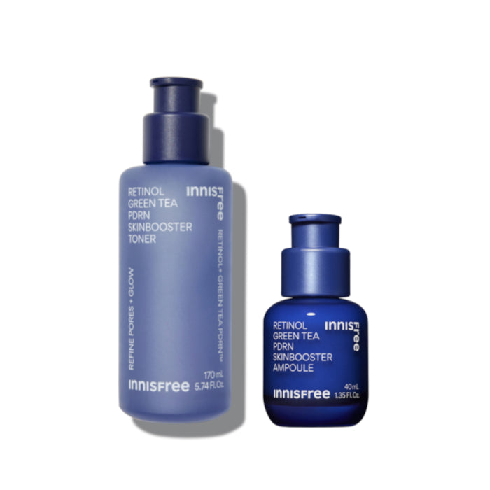 Wholesale innisfree - Retinol Green Tea PDRN Skin Booster Toner - 170ml 1ea X Retinol Green Tea PDRN Skin Booster Ampoule - 40ml 1ea | Carsha