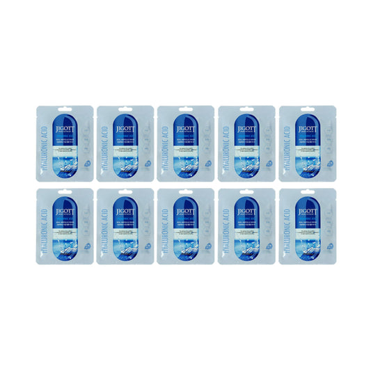 Wholesale Jigott - Real Ampoule Mask Hyaluronic Acid - 10pcs Set | Carsha