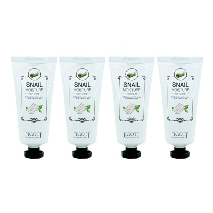 Wholesale Jigott - Snail Moisture Foot Cream - 100ml 4ea Set | Carsha
