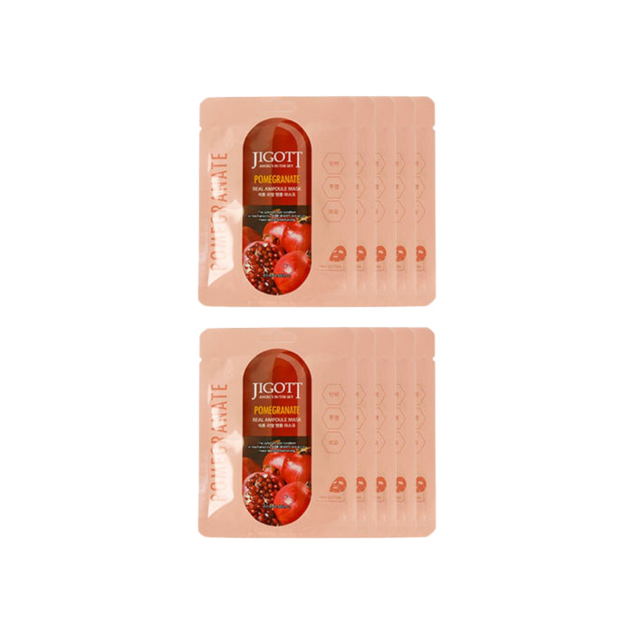 Wholesale Jigott - Real Ampoule Mask Pomegranate - 10pcs Set | Carsha