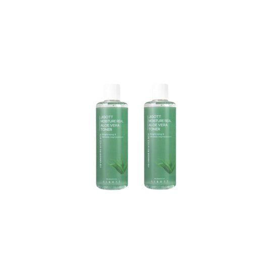 Wholesale Jigott - Moisture Real Aloe Vera Toner - 300ml 2ea Set | Carsha