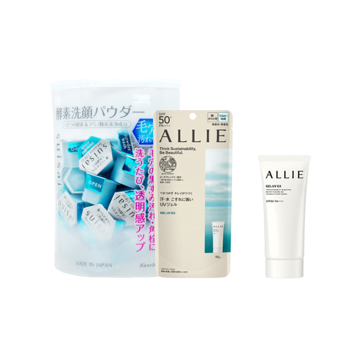 Wholesale Kanebo - Allie Gel UV EX SPF50+ PA++++ X Suisai Beauty Clear Powder Wash | Carsha