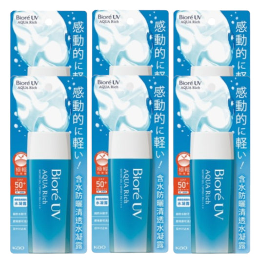 Wholesale Kao - Biore UV Aqua Rich Watery Gel SPF50+ PA++++ Taiwan Version - 90ml 6ea Set | Carsha