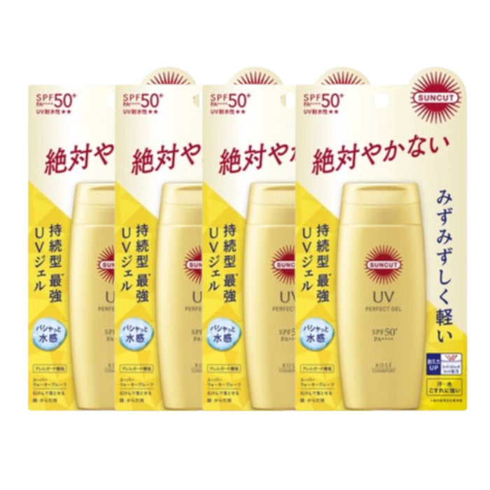 Wholesale Kose - Suncut UV Perfect Gel Super Water Proof SPF50+ PA++++ - 80g 4ea Set | Carsha