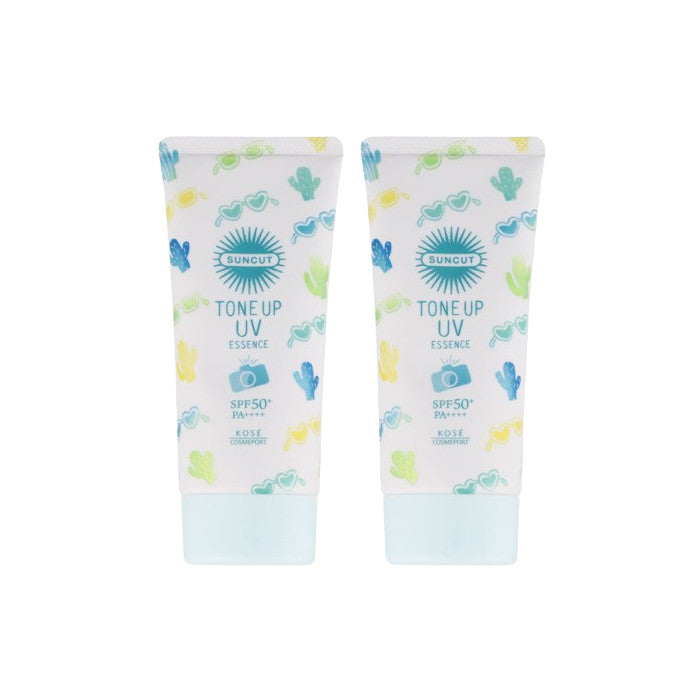 Wholesale Kose - Suncut Tone Up UV Essence SPF50+ PA++++ - 80g - Mint Green 2ea Set | Carsha