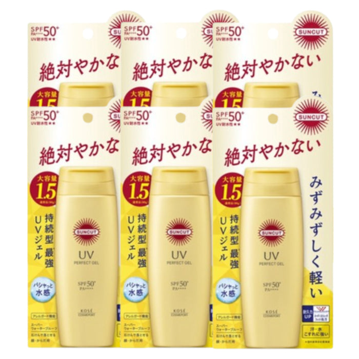Wholesale Kose - Suncut UV Perfect Gel Super Water Proof SPF50+ PA++++ - 120g 6ea Set | Carsha