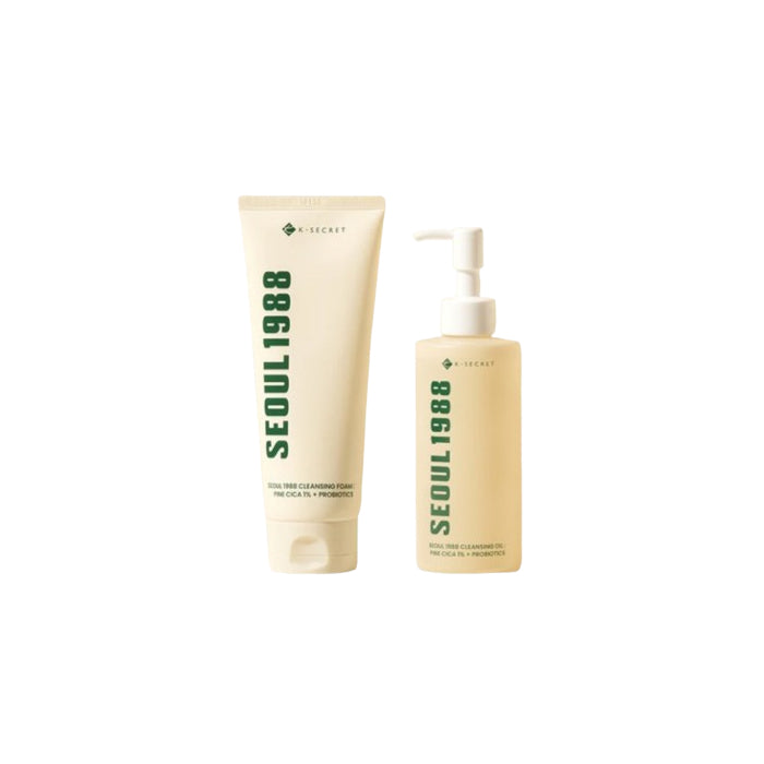 Wholesale KSECRET - SEOUL 1988 Cleansing Oil : Pine Cica 1% + Probiotics - 200ml + Cleansing Foam : Pine Cica 1% + Probiotics - 150ml Set | Carsha