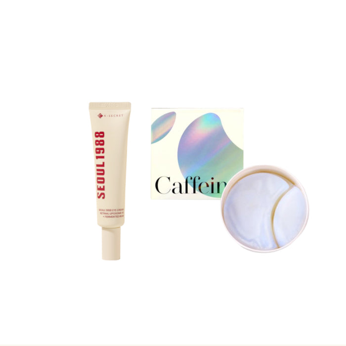 Wholesale KSECRET - SEOUL 1988 Eye Cream : Retinal Liposome 4% + Fermented Bean - 30ml 1ea + Instant Relief Eye Gel Patches - CAFFEINE | Carsha