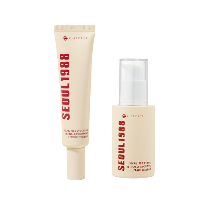 Wholesale KSECRET - SEOUL 1988 Serum : Retinal Liposome 2% + Black Ginseng - 30ml 1ea + Eye Cream : Retinal Liposome 4% + Fermented... | Carsha