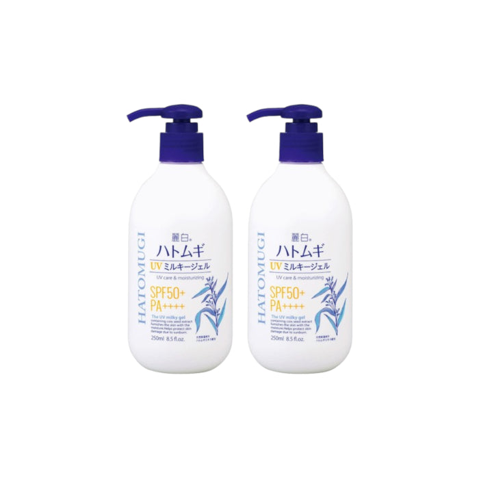 Wholesale KUMANO COSME - Reihaku Hatomugi UV Care & Moisturizing The UV Milky Gel SPF50+ PA++++ - 250ml 2ea Set | Carsha