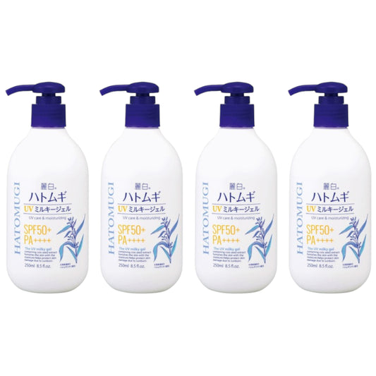 Wholesale KUMANO COSME - Reihaku Hatomugi UV Care & Moisturizing The UV Milky Gel SPF50+ PA++++ - 250ml 4ea Set | Carsha