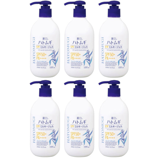 Wholesale KUMANO COSME - Reihaku Hatomugi UV Care & Moisturizing The UV Milky Gel SPF50+ PA++++ - 250ml 6ea Set | Carsha