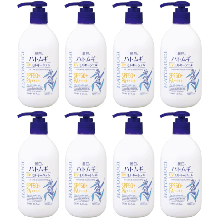 Wholesale KUMANO COSME - Reihaku Hatomugi UV Care & Moisturizing The UV Milky Gel SPF50+ PA++++ - 250ml 8ea Set | Carsha