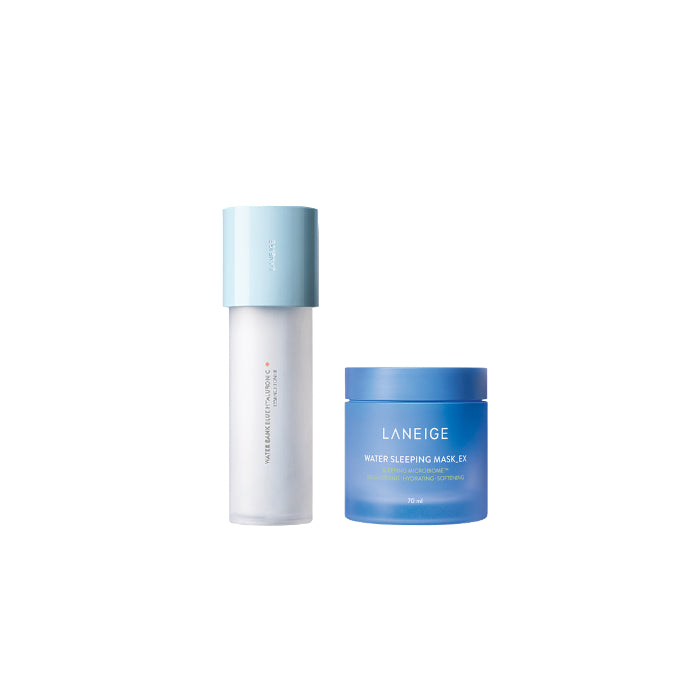 Wholesale LANEIGE - Water Bank Blue Hyaluronic Essence Toner For Normal To Dry Skin - 160ml 1ea + Water Sleeping Mask - 70ml 1ea Set | Carsha