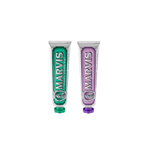 Marvis Jasmin Mint Toothpaste - 85ml (1ea) + Classic Strong Mint Toothpaste - 85ml (1ea) Set