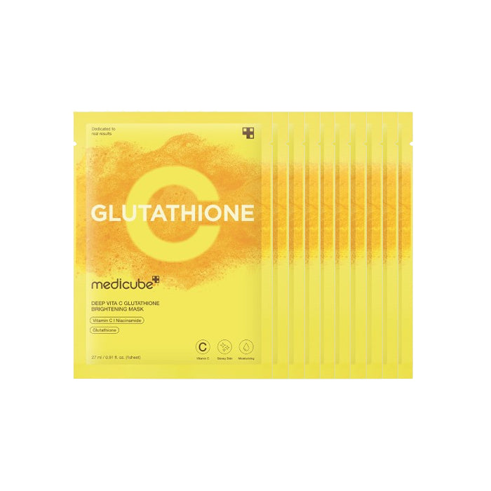Wholesale medicube - Deep Vita C Glutathione Brightening Mask - 27ml 10ea Set | Carsha