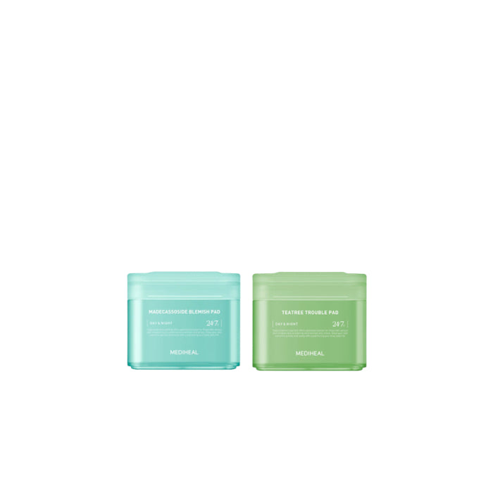 Wholesale Mediheal - Madecassoside Blemish Pad - 100ea 1ea + Teatree Trouble Pad - 100ea 1ea Set | Carsha