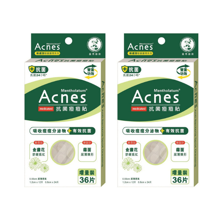 Rohto Mentholatum - Acnes Medicated Anti-Bacteria Spot Dressing Twin Pack - 72pcs (2ea) Set