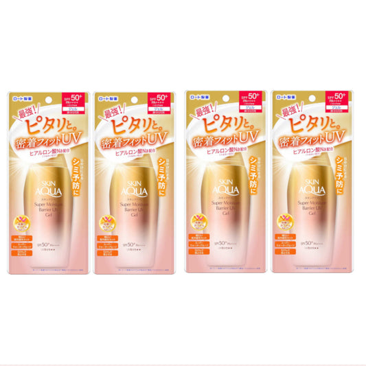 Wholesale Rohto Mentholatum - Skin Aqua Super Moisture Barrier UV Gel SPF50+ PA++++ - 100g 4ea Set | Carsha