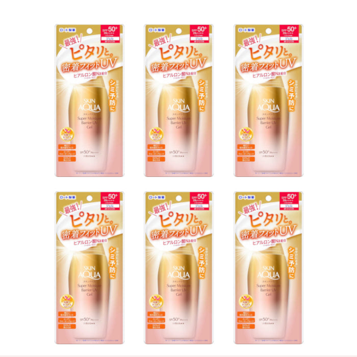 Wholesale Rohto Mentholatum - Skin Aqua Super Moisture Barrier UV Gel SPF50+ PA++++ - 100g 6ea Set | Carsha