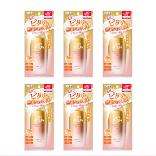 Wholesale Rohto Mentholatum - Skin Aqua Super Moisture Barrier UV Gel SPF50+ PA++++ - 100g 6ea Set | Carsha