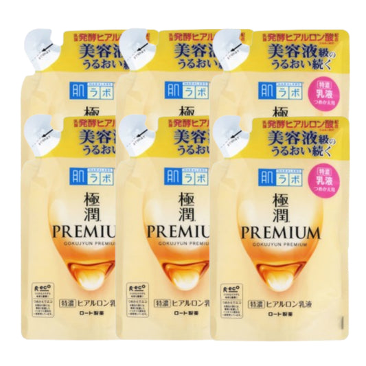 Wholesale Rohto Mentholatum - Hada Labo Gokujyun Premium Emulsion Refill 2020 Edition - 140ml 6ea Set | Carsha