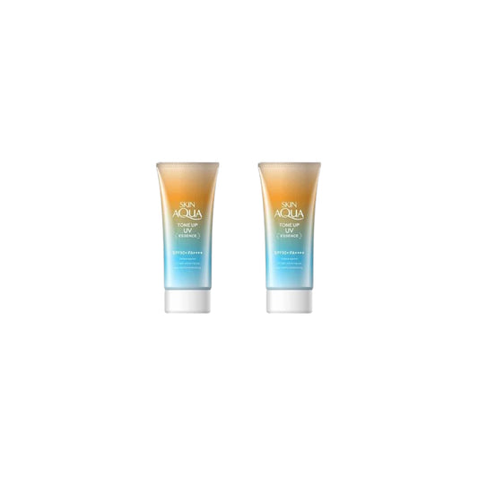 Wholesale Rohto Mentholatum - Skin Aqua Tone Up Essence Latte Beige SPF50+ PA++++ - 80g 2ea Set | Carsha