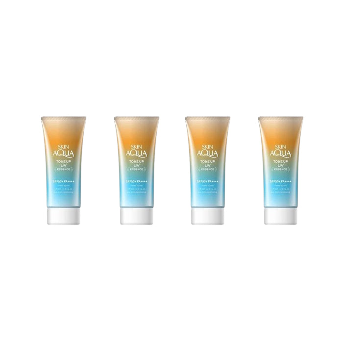 Wholesale Rohto Mentholatum - Skin Aqua Tone Up Essence Latte Beige SPF50+ PA++++ - 80g 4ea Set | Carsha