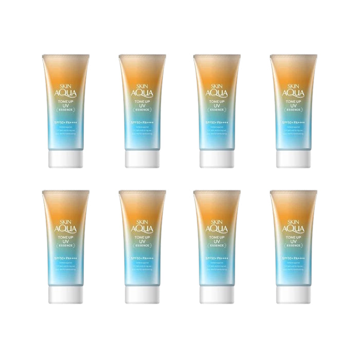 Wholesale Rohto Mentholatum - Skin Aqua Tone Up Essence Latte Beige SPF50+ PA++++ - 80g 8ea Set | Carsha