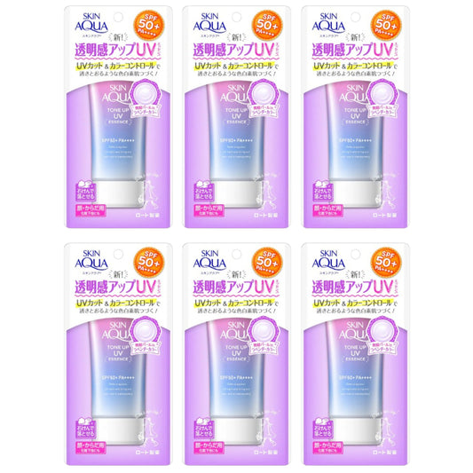 Wholesale Rohto Mentholatum - Skin Aqua Tone Up UV Essence SPF50+ PA++++ - 80g 6ea Set | Carsha