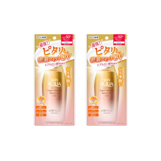 Wholesale Rohto Mentholatum Skin Aqua Super Moisture Barrier UV Gel SPF50+ PA++++ 100g 2ea Set | Carsha