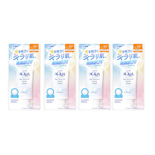 Wholesale Rohto Mentholatum Skin Aqua Super Moisture UV Light Up Essence SPF50+ PA++++ 70g 4ea Set | Carsha