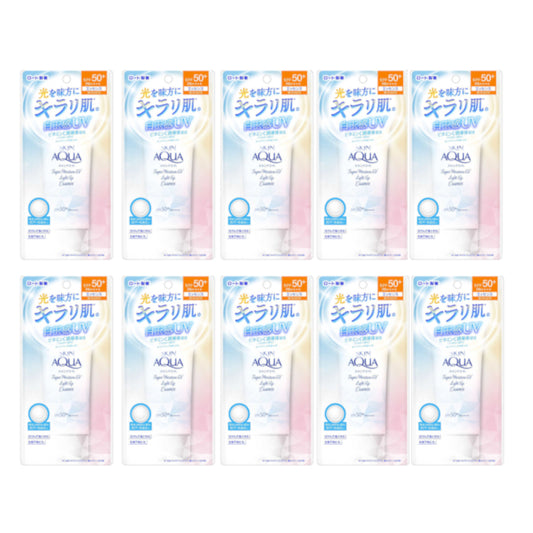 Wholesale Rohto Mentholatum Skin Aqua Super Moisture UV Light Up Essence SPF50+ PA++++ 70g 10ea Set | Carsha
