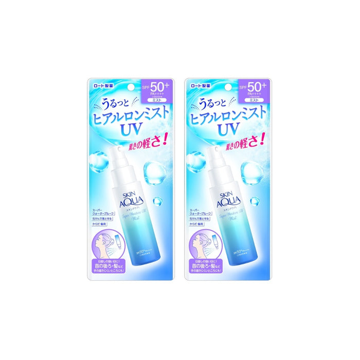 Wholesale Rohto Mentholatum Skin Aqua Super Moisture UV Mist SPF50+ PA++++ 60ml 2ea Set | Carsha